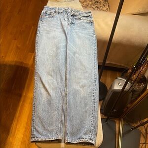 American Eagle Outfitters Sky Blue Straight Leg Jeans